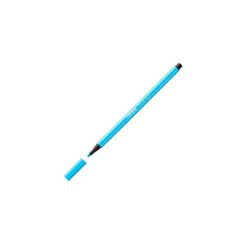 68/031 STABILO ROTULADOR PEN 68 AZUL FLUORESCENTE CAJA 10 UD