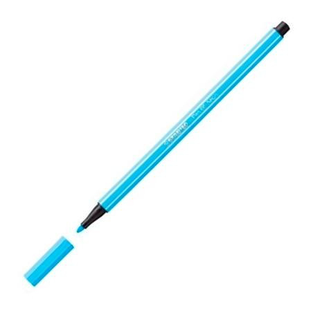 68/031 STABILO ROTULADOR PEN 68 AZUL FLUORESCENTE CAJA 10 UD