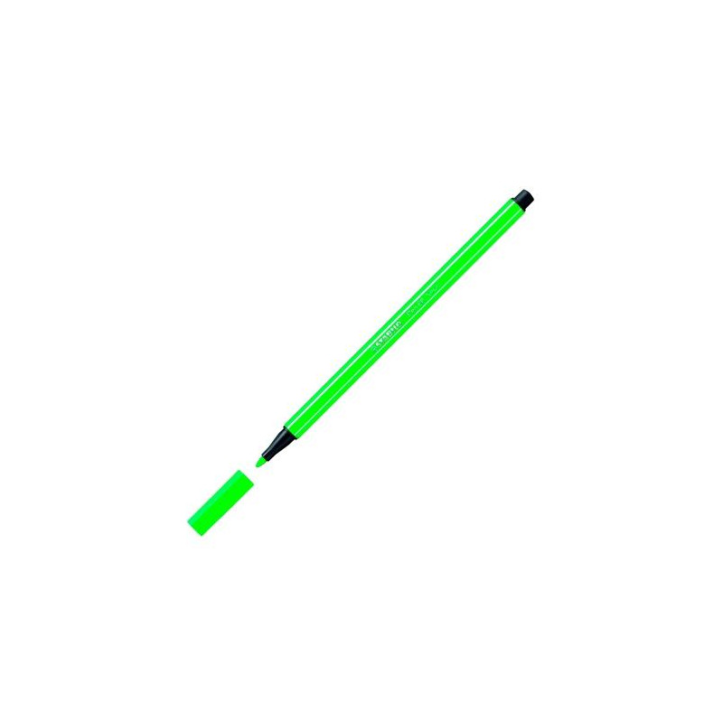 68/033 STABILO ROTULADOR PEN 68 VERDE FLUORESCENTE CAJA 10 UD