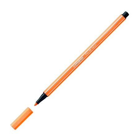 68/054 STABILO ROTULADOR PEN 68 NARANJA FLUORESCENTE CAJA 10 UD