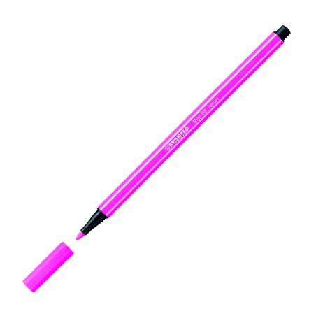 68/056 STABILO ROTULADOR PEN 68 ROSA FLUORESCENTE CAJA 10 UD