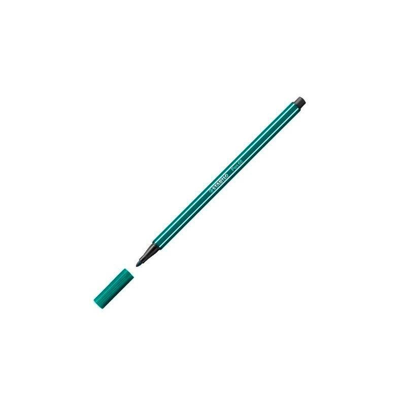 68/53 STABILO ROTULADOR PEN 68 VERDE TURQUESA CAJA 10 UD