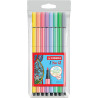 68/8-01 STABILO ROTULADORES PEN 68 C/SURTIDOS PASTEL ESTUCHE 8 UD