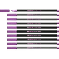 68/856 STABILO ROTULADOR PEN 68 METALLIC ROSA METÁLICO CAJA 10 UD