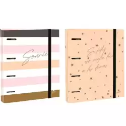 2394FU MARIOLA CARPEBLOCK ANILLAS MIXTAS 4 X 40MM FOLIO C/GOMA CARTÓN FORRADO PLASTIFICADO 6 FRASES DISEÑOS SURTIDOS