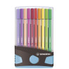 6820-04-04 STABILO ROTULADOR PEN 68 COLORES SURTIDOS ESTUCHE PARADE ANTRACITA-AZUL 20 UD