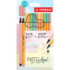 6888/12-7-7 STABILO ROTULADORES PEN 68 Y POINT 88 PASTELLOVE C/SURTIDOS PASTEL ESTUCHE 12 UD