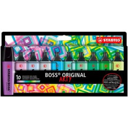 70/10-2-20 STABILO MARCADOR FLUORESCENTE BOSS ORIGINAL ARTY C/SURTIDOS FRIOS ESTUCHE 10 UD