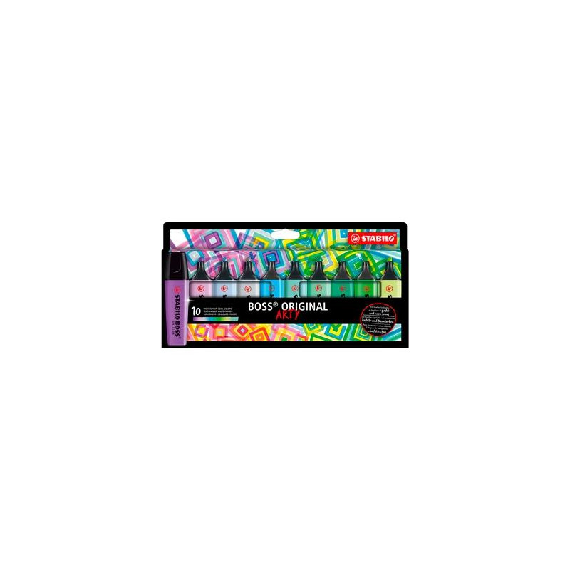 70/10-2-20 STABILO MARCADOR FLUORESCENTE BOSS ORIGINAL ARTY C/SURTIDOS FRIOS ESTUCHE 10 UD