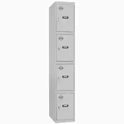 8435104935194 SIMONRACK CASILLERO METÁLICO SIMONLOCKER 4P MONOBLOQUE 180X50X30CM GRIS