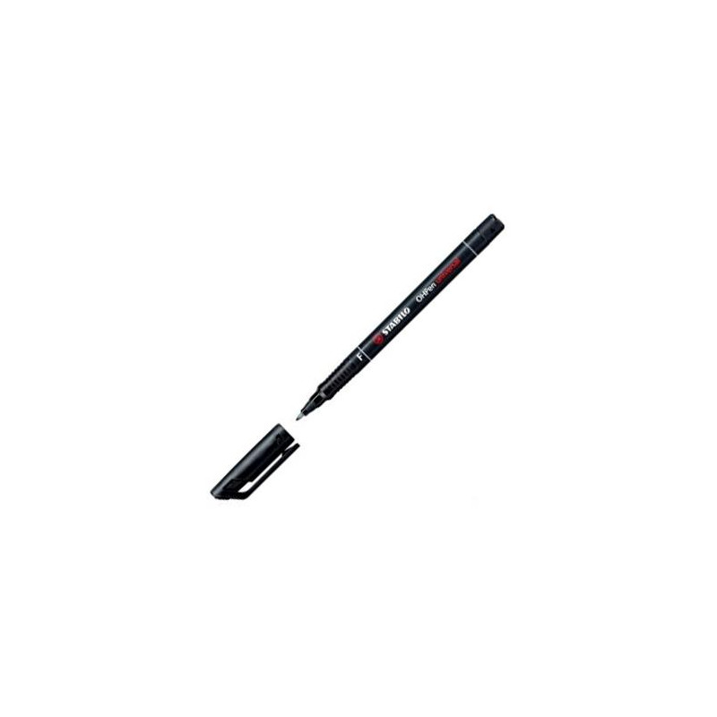 842/46 STABILO ROTULADOR PERMANENTE OHPEN UNIVERSAL PUNTA FINA 0.7MM NEGRO CAJA 10 UD