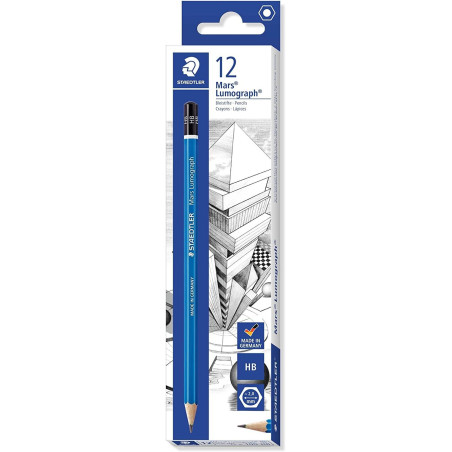 100-HB STAEDTLER LÁPIZ DE GRAFITO LUMOGRAPH 100 HB CAJA 12 UD