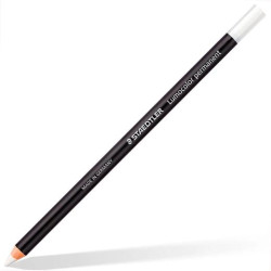 108 20-0 STAEDTLER MARCADOR PERMANENTE EN SECO LUMOCOLOR GLASOCHROM BLANCO