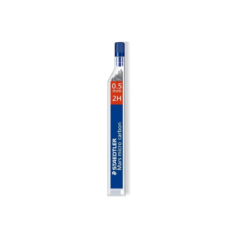 250 05-2H STAEDTLER MINAS MARS MICRO CARBON 250 0.5MM 2H ESTUCHE 12U