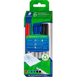 316 C6-1 STAEDTLER ROTULADOR NO PERMANENTE LUMOCOLOR ECO+ EDITION 318 F 0