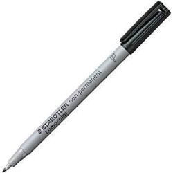 316-9 STAEDTLER ROTULADOR NO PERMANENTE LUMOCOLOR 316 F NEGRO