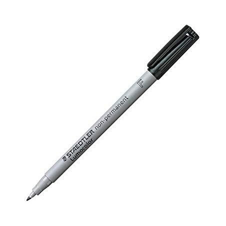 316-9 STAEDTLER ROTULADOR NO PERMANENTE LUMOCOLOR 316 F NEGRO