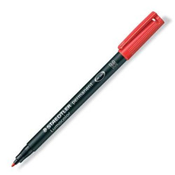 317-2 STAEDTLER ROTULADOR PERMANENTE LUMOCOLOR 317-2 M ROJO