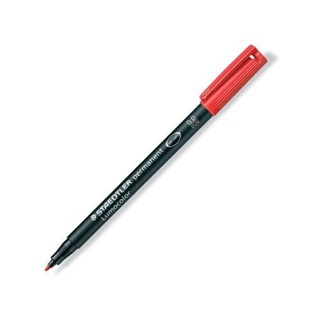 317-2 STAEDTLER ROTULADOR PERMANENTE LUMOCOLOR 317-2 M ROJO