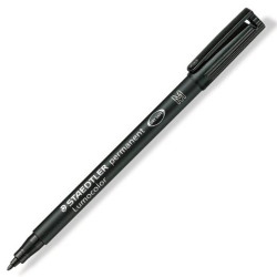 317-9 STAEDTLER ROTULADOR PERMANENTE LUMOCOLOR 317-9 M NEGRO