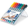 318 WP8 STAEDTLER ROTULADOR PERMANENTE LUMOCOLOR 318 F C/SURTIDOS ESTUCHE 8 UD