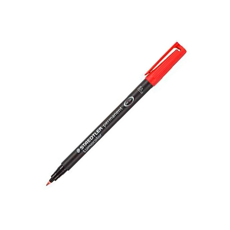 318-2 STAEDTLER ROTULADOR PERMANENTE LUMOCOLOR 318-2 F ROJO