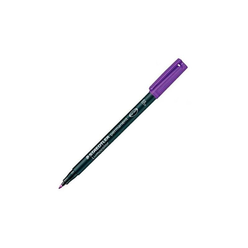 318-6 STAEDTLER ROTULADOR PERMANENTE LUMOCOLOR 318 F VIOLETA