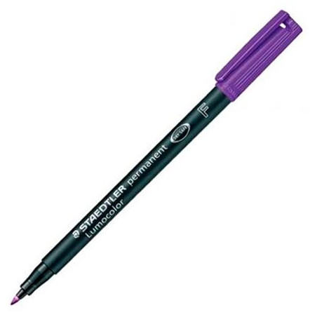 318-6 STAEDTLER ROTULADOR PERMANENTE LUMOCOLOR 318 F VIOLETA