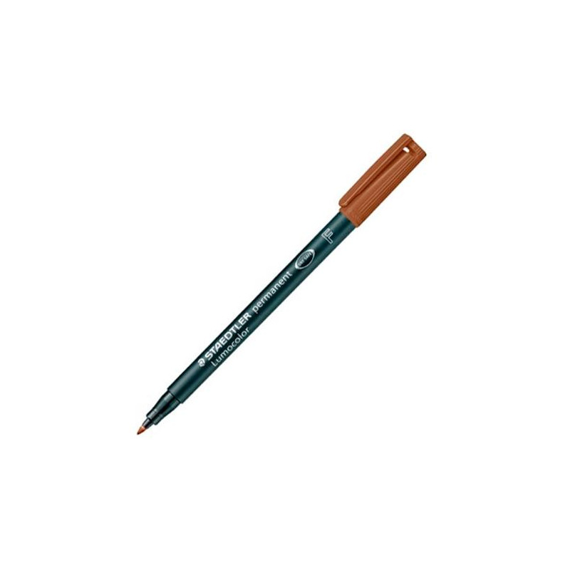 318-7 STAEDTLER ROTULADOR PERMANENTE LUMOCOLOR 318 F MARRÓN