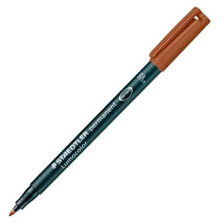 318-7 STAEDTLER ROTULADOR PERMANENTE LUMOCOLOR 318 F MARRÓN