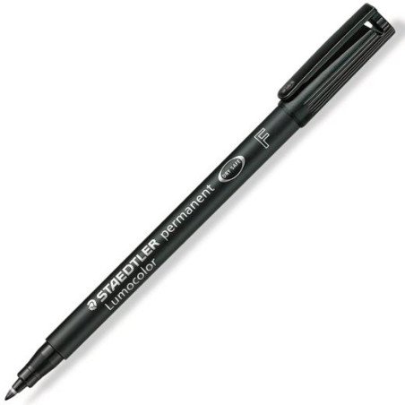 318-9 STAEDTLER ROTULADOR PERMANENTE LUMOCOLOR 318-9 F NEGRO