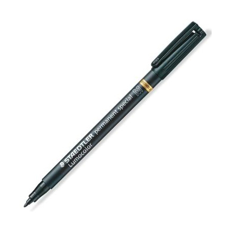 319 M-9 STAEDTLER ROTULADOR ESPECIAL PERMANENTE LUMOCOLOR M NEGRO