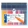 323 SB40 STAEDTLER ROTULADOR PUNTA DE FIBRA TRIPLUS COLOR ESTUCHE 40 UNIDADES