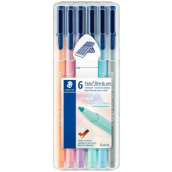 323SB6CS01 STAEDTLER ROTULADOR TRIPLUS COLOR 323 C/SURTIDOS PASTEL ESTUCHE 6U