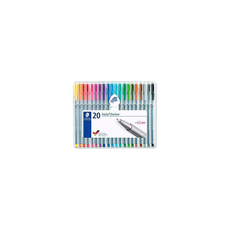 334 SB20 STAEDTLER ESTUCHE 20 ROTULADORES TRIPLUS FINELINER 334 COLORES SURTIDOS