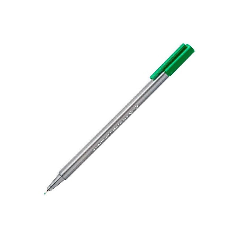 334-5 STAEDTLER ROTULADOR TRIPLUS FINELINER 334 PUNTA SUPERFINA VERDE