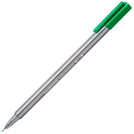 334-5 STAEDTLER ROTULADOR TRIPLUS FINELINER 334 PUNTA SUPERFINA VERDE