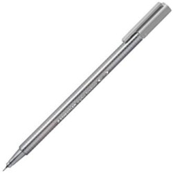 334-82 STAEDTLER ROTULADOR TRIPLUS FINELINER 334 PUNTA SUPERFINA GRIS PLATA