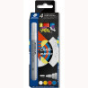 344 C4 STAEDTLER MARCADOR DE TIZA LÍQUIDA LUMOCOLOR 344 C/SURTIDOS ESTUCHE 4 UD