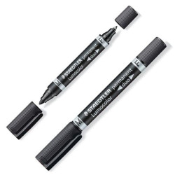 348-9 STAEDTLER MARCADOR PERMANENTE LUMOCOLOR 348-9 NEGRO