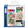 349 C10 STAEDTLER MARCADOR ESPECIAL LUMOCOLOR 349 PERMANENTE C/SURTIDOS ESTUCHE 10 UD