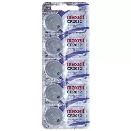 CR2032 E-B5 MXL MAXELL PILAS PLANAS DE LITIO 3V - CR2032 -PACK 5-