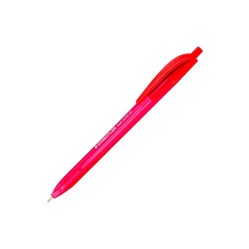 4230 M-2 STAEDTLER BOLÍGRAFO RETRÁCTIL BALL 4230 M 1.0MM TRIANGULAR ROJO CAJA 10 UD