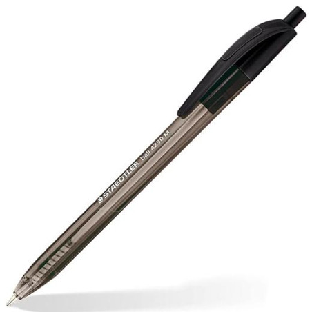 4230 M-9 STAEDTLER BOLÍGRAFO RETRÁCTIL BALL 4230 M 1.0MM TRIANGULAR NEGRO CAJA 10 UD