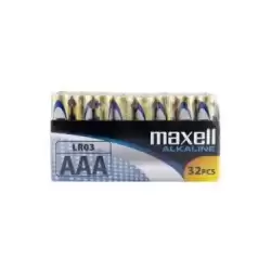 LR03-32PK PACK SHRIN MAXELL PILAS ALCALINAS AAA - LR03- PACK 32 UDS