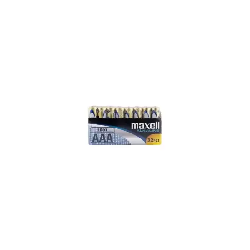 LR03-32PK PACK SHRIN MAXELL PILAS ALCALINAS AAA - LR03- PACK 32 UDS