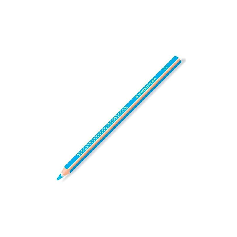 1284-30 STAEDTLER LÁPICES DE COLORES JUMBO NORIS TRIANGULAR UNICOLOR CELESTE