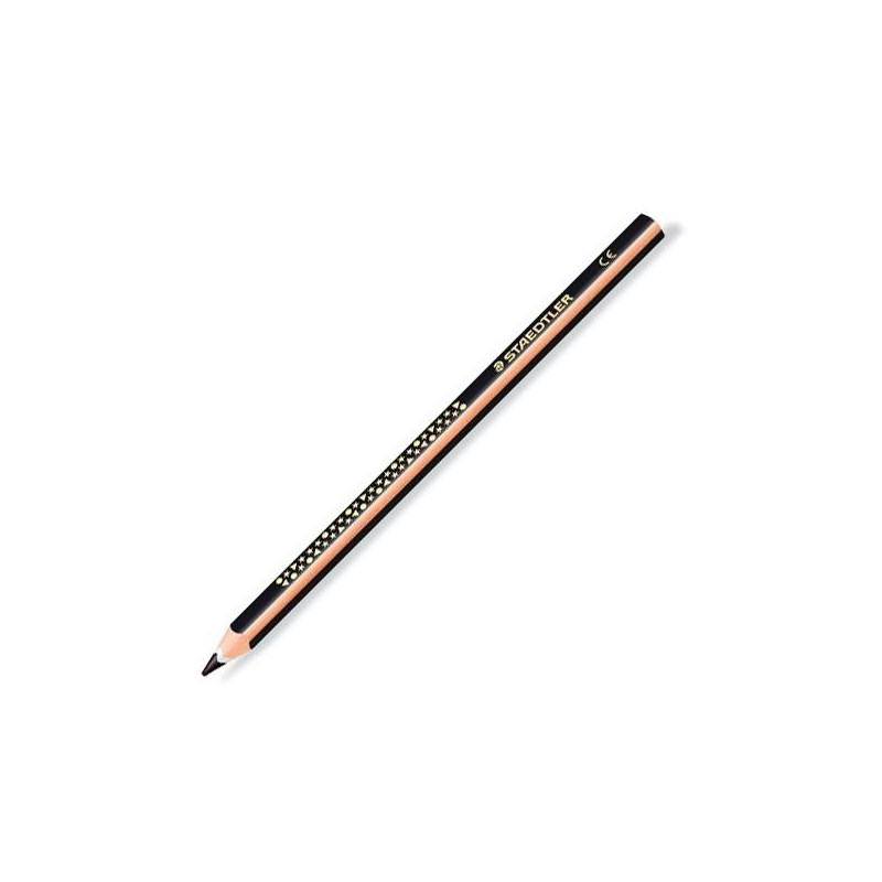 1284-9 STAEDTLER LÁPICES DE COLORES JUMBO NORIS TRIANGULAR UNICOLOR NEGRO