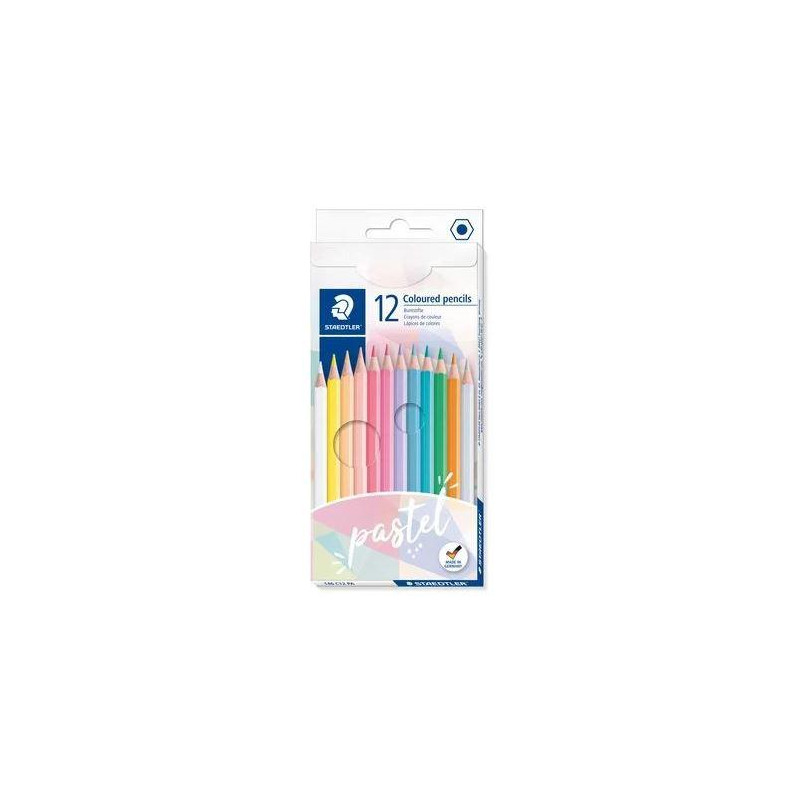 146 C12 PA STAEDTLER LÁPICES DE COLORES 146C LINEA PASTEL C/SURTIDOS ESTUCHE 12 UD