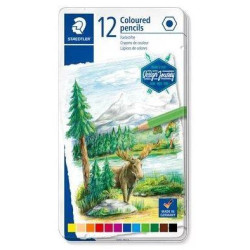 146C M12 STAEDTLER LÁPICES DE COLORES DESING JOURNEY 146C C/SURTIDOS ESTUCHE METAL 12 UD